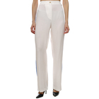 Ženske pantalone Lola White Trousers With Blue Side Stripe