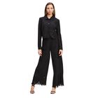 Ženske pantalone Karl Lagerfeld embroidery cut out culotte
