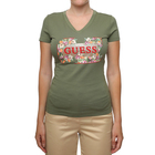 Ženska majica Guess Ss Vn Logo Flowers Tee
