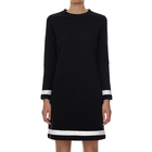 Ženska haljina Calvin Klein OTTOMAN COLOUR BLOCK LS DRESS