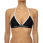 Ženski kupaći gornji deo Karl Lagerfeld triangle w/ logo elastic