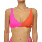 Ženski kupaći gornji deo Puma Swim women colourblock plunge top 1p