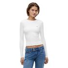 Ženska majica Tommy Hilfiger tjw slim sh lettuce edge rib ls