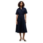 Ženska haljina Tommy Hilfiger poplin flre ss midi shrt drs