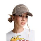 Unisex kačket Ed Hardy raw edge applique 5 panel trucker cap