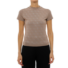 Ženska majica Guess Ss mock neck all over 4g tee