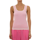 Ženska majica Lola Contrast pleated ribbed top
