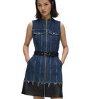 Ženska haljina Karl Lagerfeld mixed material dress
