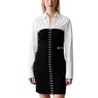 Ženska haljina Karl Lagerfeld mixed poplin dress