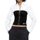 Ženska košulja Karl Lagerfeld mixed poplin blouse
