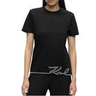 Ženska majica Karl Lagerfeld signature hem t-shirt