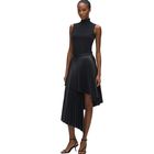 Ženska suknja Karl Lagerfeld pleated faux leather skirt