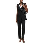 Ženski prsluk Karl Lagerfeld black and white tailored gilet