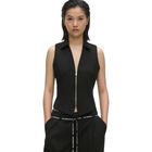 Ženski prsluk Karl Lagerfeld pinstripe waistcoat