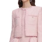 Ženski sako Self Portrait pink boucle jacket