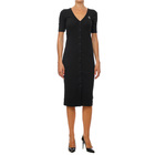 Ženska haljina CALVIN BUTTON THROUGH RIB LONG DRESS