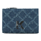 Ženski novčanik Karl Lagerfeld Jeans geo bifold wallet denim