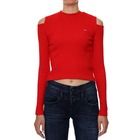 Ženska majica Tommy Hilfiger TJW CROP RIB CUT OUT LS