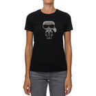 Ženska majica Lagerfeld IKONIK RHINESTONE KARL T-SHIRT