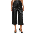 Ženske pantalone Karl Lagerfeld PERFORATED FAUX LTR CULOTTES
