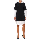 Ženska haljina Karl Lagerfeld MONOGRAM FABRIC MIX SWEATDRESS
