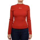 Ženska majica Karl Lagerfeld Lslv ribbed mock neck