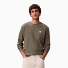 Muška majica Calvin Klein ls waffle badge crewnk tee