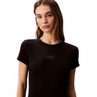 Ženska haljina Calvin Klein ss monologo 2x2 baby rib mini dr