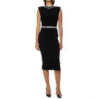 Ženska haljina Karl Lagerfeld Slvs High Neck Knit Dress