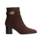 Ženske čizme Tommy Hilfiger th strap suede block heel boot