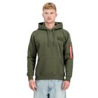 Mu&scaron;ki duks Alpha Industries red stripe hoodie