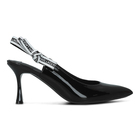 Žesnke cipele sa štiklom Karl Lagerfeld Sienna ribbon sling