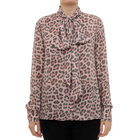 Ženska košulja Lola by Maite animal print bow blouse