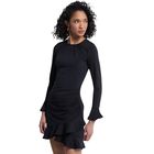 Ženska haljina Michael Kors Ruched Ruffle Hem Dress