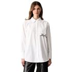 Ženska košulja Karl Lagerfeld Signature poplin shirt