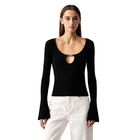 Ženski duks Karl Lagerfeld Jeans metal logo knit sweater