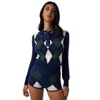 Ženski džemper Guess Ls polo gracie argyle swtr