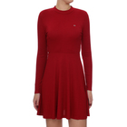 Ženska haljina Tommy Hilfiger-FITFLARE LONGSLEEVE DRESS