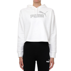 Ženski duks Puma ESS+ CROPPED METALLIC LOGO HOODIE FL