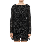 Ženska haljina Tommy Hilfiger Tjw metallic aop mini ls dress