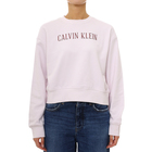 Ženski duks Calvin Klein Ls cropped terry varsity logo c