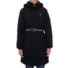 Ženska jakna Calvin Klein WAISTED LOGO LONG PUFFER