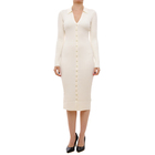 Ženska haljina Guess Ls Vn rib miranda swtr drs