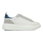 Muške patike Liu Jo Big 05 - sneaker calf leather/cow sue milk/blue