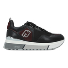 Ženske patike Liu Jo Liu jo maxi wonder 01 - sneaker calf leather/brighty black/cremisi