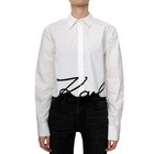 Ženska košulja Karl Lagerfeld Cropped Karl Signature Shirt