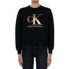 Ženski duks Calvin Klein SATIN BONDED BLURRED CK CREWNECK