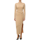 Ženska haljina Michael Kors Merino Belt Slit Ls Drs