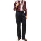 Ženske pantalone Tommy Hilfiger Timeless wool strt pleat pant