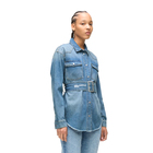 Ženska košulja Klj Denim belted shirt